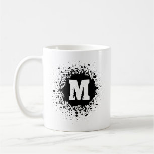 Tasse à monogramme double personnalisable avec tac