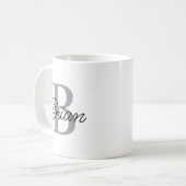 Tasse à monogramme initial et nom, Tasse à nom per (Devant gauche)