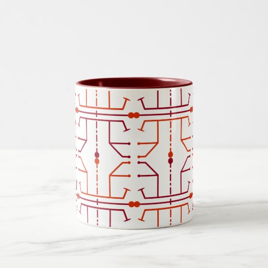 Tasse à motif abstrait de hiéroglyphe (Centre)