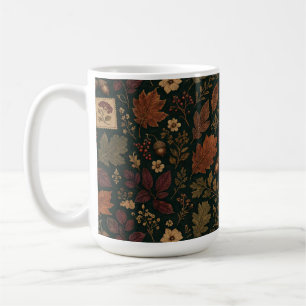Tasse à motif botanique automnal vintage Dark Acad