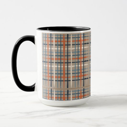 Tasse à motif carreaux (Gauche)