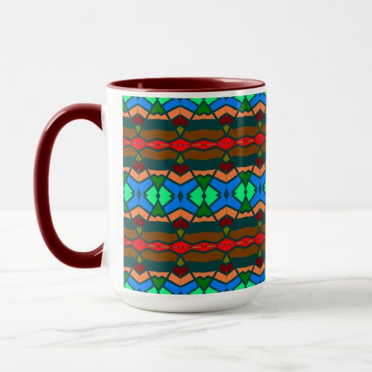 Tasse à motif coloré (Gauche)