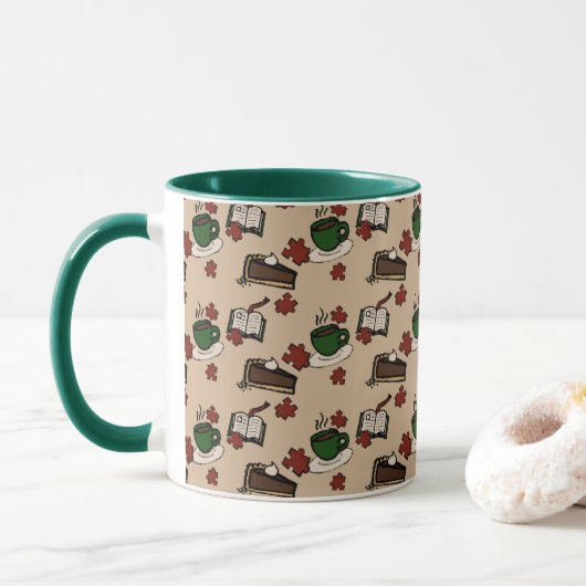 Tasse à motif de café (Avec donut)