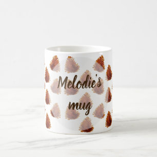Tasse à motif de cônes de pin