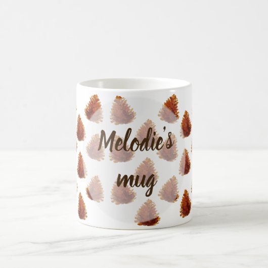 Tasse à motif de cônes de pin (Centre)