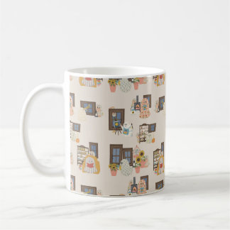 Tasse à motif de cottage fantôme fantaisiste | Aut