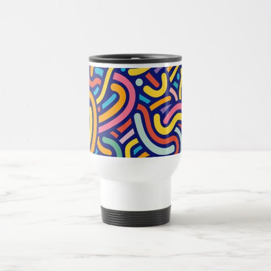 Tasse à motif de couleur joyeuse (Centre)