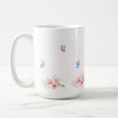 Tasse à motif de fleur simple (Gauche)