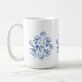 Tasse à motif de fleur simple (Gauche)