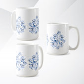 Tasse à motif de fleur simple