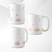 Tasse à motif de fleur simple