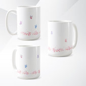 Tasse à motif de fleur simple