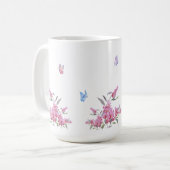 Tasse à motif de fleurs simple (Devant gauche)