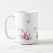 Tasse à motif de fleurs simple (Gauche)