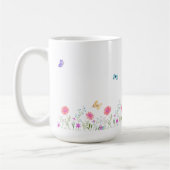 Tasse à motif de fleurs simple (Gauche)