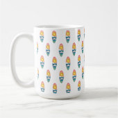 Tasse à motif de planche de surf de plage (Gauche)