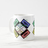 Tasse à motif de ruban adhésif (Devant gauche)