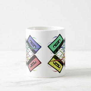 Tasse à motif de ruban adhésif