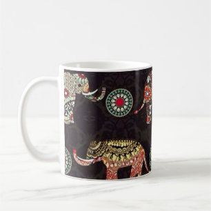 Tasse à motif éléphant décoratif