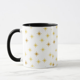 Tasse à motif étoile dorée | Café esthétique minim