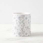 Tasse à motif floral minimaliste (Centre)