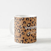 Tasse à motif léopard follement mignonne (Devant gauche)