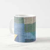 Tasse à motif moderne de courtepointe patchwork (Devant gauche)
