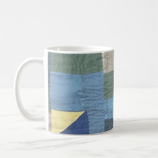 Tasse à motif moderne de courtepointe patchwork (Gauche)