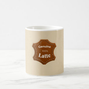 Tasse à motif neutre véritable 100% Latte