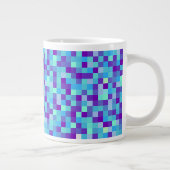 Tasse à motif pixel bleu et violet (Droite)