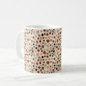 Tasse à motif point abstrait moderne (Devant gauche)