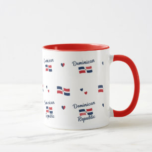Tasse à motif - Racines dominicaines Drapeau car