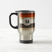 Tasse à motif rayé marron (Gauche)