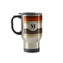 Tasse à motif rayé marron