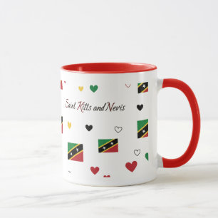 Tasse à motif Roots de St Kitts Drapeau des Cara