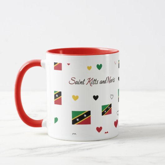 Tasse à motif Roots de St Kitts | Drapeau des Cara (Gauche)