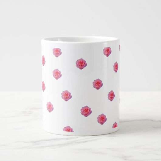 Tasse à motif rose rose (Devant)