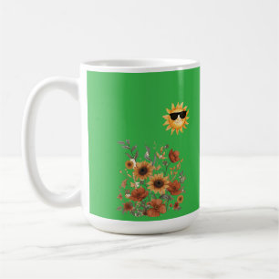 Tasse à motif tribal Boho Sunflower – Chaud Soleil