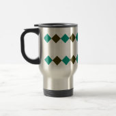 Tasse à motifs de losanges de voyage - (Gauche)