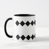 Tasse à motifs de losanges - personnalisée (Gauche)