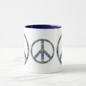 Tasse à nervures de trio de paix (Centre)