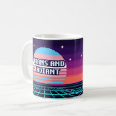 Tasse à pixels Fierté trans et radiante (Devant gauche)