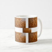 Tasse à rayures en bloc rustique (Devant droit)