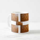 Tasse à rayures en bloc rustique (Devant gauche)