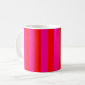 Tasse à rayures rose vif (Devant gauche)