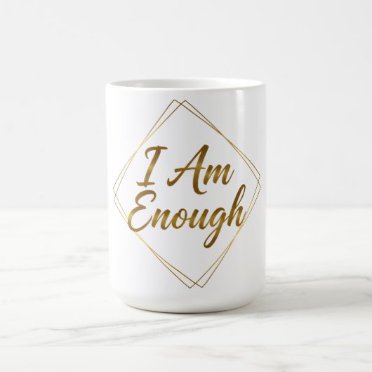 Tasse à script « Je suis suffisant » (Centre)