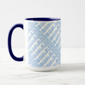 Tasse à sonnerie Allison Blue Style 15 oz (Gauche)