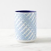 Tasse à sonnerie Allison Blue Style 15 oz (Centre)