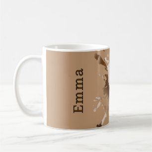 Tasse à texture de papier abstrait beige - Monogra
