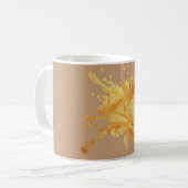Tasse à texture de papier automnal pastel beige - (Devant gauche)
